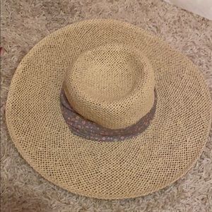 Floral straw hat